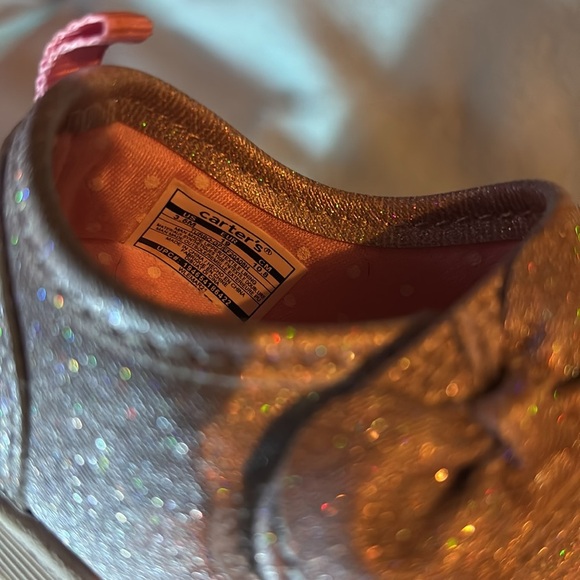 Girls‎ Silver Glitter And Bow Shoes - Picture 4 of 4